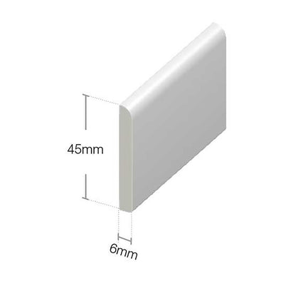 Flat trim architrave 45-95mm