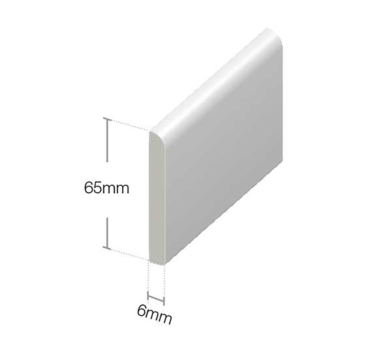 Flat trim architrave 45-95mm