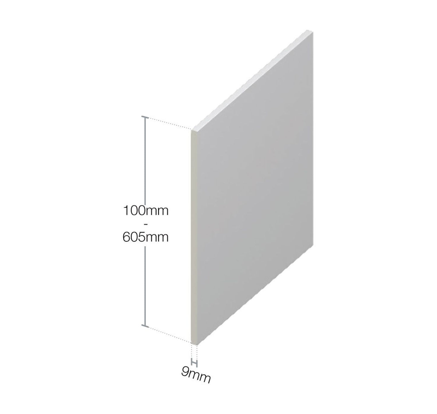 Flat utility Boards/soffit boards 100-605mm